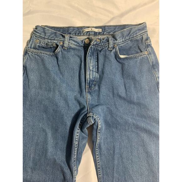 TOMMY HILFIGER Denim Blue Jeans High Waist Womens SIZE 14 Inseam 31” - Picture 2 of 7